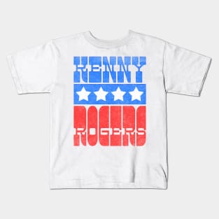 Kenny Rogers / Vintage-Style Country Music Lover Design Kids T-Shirt